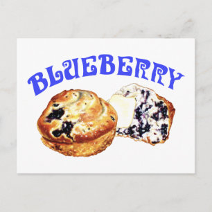 Blueberry Muffins Briefkaart