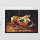Blueberry Muffins Brinner Invitation Kaart (Voorkant)