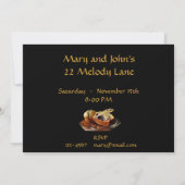 Blueberry Muffins Brinner Invitation Kaart (Achterkant)