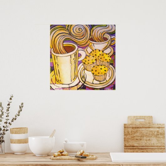 "Blueberry Muffins" Poster (Keuken)