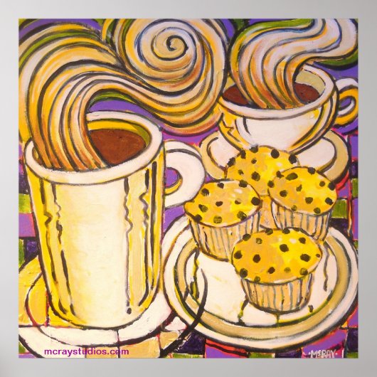 "Blueberry Muffins" Poster (Voorkant)