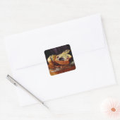 Blueberry Muffins Vierkante Sticker (Envelop)