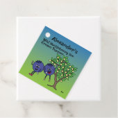 Blueberry Pals Grappige Cartoon Jam Pie en meer Bedankjes Labels (In situ)