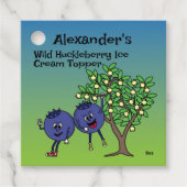 Blueberry Pals Grappige Cartoon Jam Pie en meer Bedankjes Labels (Voorkant)