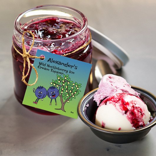 Blueberry Pals Grappige Cartoon Jam Pie en meer Bedankjes Labels