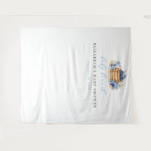 Blueberry Pancake Baby Brunch Baby shower Achtergr Wandkleed (Voorkant (horizontaal))