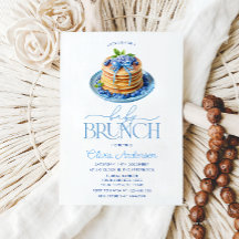 Blueberry Pancake Boy Baby Brunch Baby shower