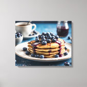 Blueberry Pancakes Canvas Afdruk (Voorkant)