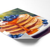 Blueberry Pancakes | Oil Painting Art Poster (Hoek)