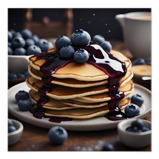 Blueberry Pancakes Perfect Poster (Voorkant)