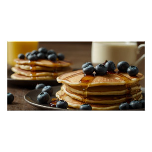 Blueberry Pancakes Perfect Poster