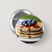 Blueberry Pancakes Ronde Button 5,7 Cm (Voorkant /achterkant)