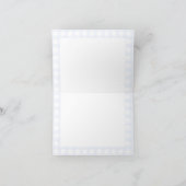 Blueberry Pannenkoek Baby Brunch Baby shower Boy Bedankkaart (Binnen)