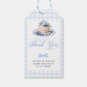 Blueberry Pannenkoek Baby Brunch Baby shower Boy Cadeaulabel (Voorkant)