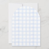 Blueberry Pannenkoek Baby Brunch Baby shower Boy Kaart (Achterkant)