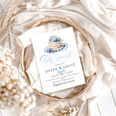 Blueberry Pannenkoek Baby Brunch Baby shower Boy Kaart