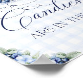 Blueberry Pannenkoek Baby Brunch Baby shower Boy Poster (Hoek)