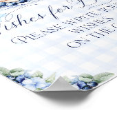 Blueberry Pannenkoek Baby Brunch Baby shower Boy Poster (Hoek)