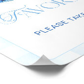 Blueberry Pannenkoek Baby Brunch Baby shower Favor Poster (Hoek)