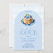 Blueberry Pannenkoek Baby Brunch Baby shower Kaart (Voorkant)