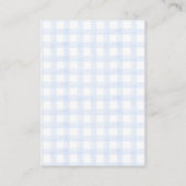 Blueberry Pannenkoek Baby Brunch Baby shower Luier Informatiekaartje (Achterkant)