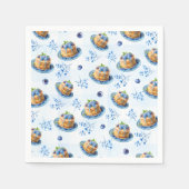 Blueberry Pannenkoek Baby Brunch Baby shower Servet (Voorkant)
