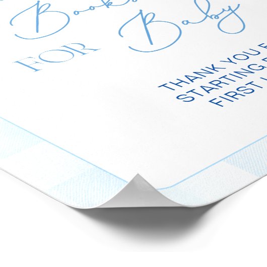 Blueberry Pannenkoek Baby Brunch Boeken voor Baby Poster (Hoek)