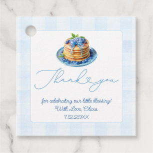 Blueberry Pannenkoek Baby Brunch Douche Dank u Bedankjes Labels