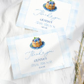 Blueberry Pannenkoek Baby Brunch Douche Dank u Kaart