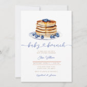 Blueberry Pannenkoek Baby shower Uitnodigen Kaart (Voorkant)