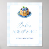 Blueberry Pannenkoek Baby's zijn zoet Neem een tra Poster (Voorkant)