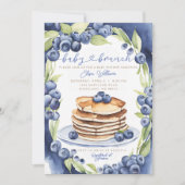 Blueberry Pannenkoeken Baby Brunch Baby shower Kaart (Voorkant)