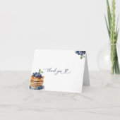 Blueberry Pannenkoeken Baby shower Bedankt Card (Voorkant)