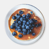 Blueberry pannenkoeken eten magneet (Voorkant)