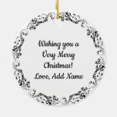 Blueberry Pannenkoeken Funny Gag Food Kerstmis Keramisch Ornament (Achterkant)