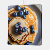 Blueberry Pannenkoeken met siroop Pun Kerstmis Keramisch Ornament (Links)