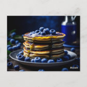 Blueberry Pannenkoeken Recept Kaart (Achterkant)