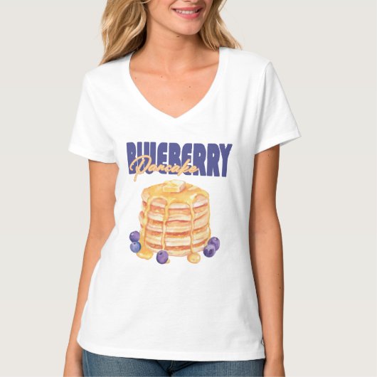 Blueberry-pannenkoekenbrunch T-shirt (Voorkant)