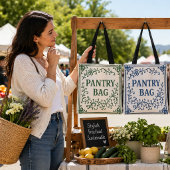 "BLUEBERRY PANTRY TAS" - CHINOISERIE TOTE BAG