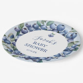 Blueberry Paper Plate Papieren Bordje (Gekanteld)
