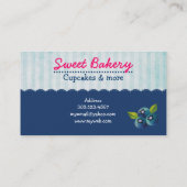 Blueberry Passion Cupcake Visitekaartjes (Achterkant)