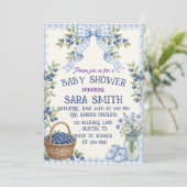Blueberry Patch Baby Sprinkle Kaart (Staand voorkant)
