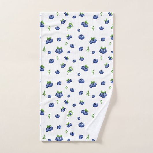 Blueberry Pattern Bad Handdoek (Handdoek)