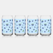 Blueberry Pattern Blikvorm Glas (Voorkant)
