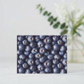 Blueberry Pattern Briefkaart (Staand voorkant)