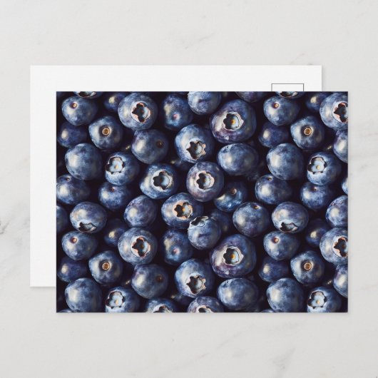 Blueberry Pattern Briefkaart (Voorkant / Achterkant)