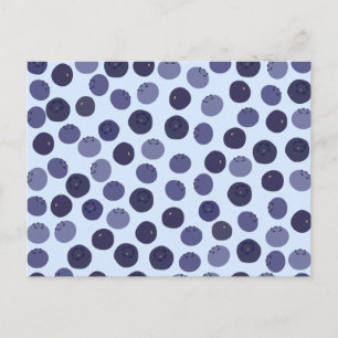 Blueberry Pattern Briefkaart