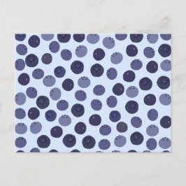 Blueberry Pattern Briefkaart