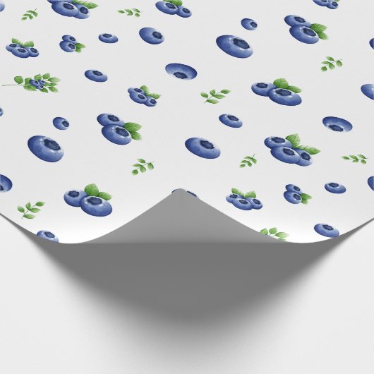 Blueberry Pattern Cadeaupapier (Hoek)