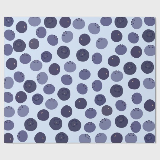 Blueberry Pattern Cadeaupapier (Vlak)